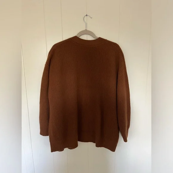 Jenni Kayne cashmere brown sweater size XS oversized - Picture 2 of 6